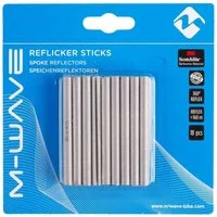 M-Wave Fahrradreflektor 18x Reflexspeichenstäbchen 360 Sichtbarkeit gemäß STVZO Set