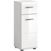 furnling Badkommode Standschrank Ivy, 1 Schublade, 1 Tür, 2 Fächer innen, Stauraum, Badezimmerschrank, weiß