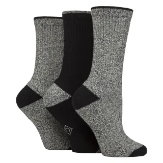 3 Paar Damen Wasserabweisende Mittelschwere Outdoor-Socken für Wandern & Spazieren gehen