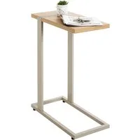 HAKU Beistelltisch Sofatisch, Wohnzimmertisch (1-St), rechteckig - aus Holzwerkstoff Braun B/T/H 24/49/64 cm