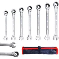 CCLIFE Gabel- und Ringschlüssel CCLIFE Ratschenschluessel Satz Ringratschenschluessel Werkzeug Set (7 St)