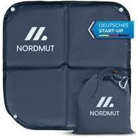 Nordmut Thermositzkissen Sitzkissen Outdoor, Wandern Camping, faltbar, wetterfest, leicht, Spar-Set, 1-tlg., Nordmut Nallo + Alu Karabiner + Transportbeutel, isolierend, wasserabweisend, ultraleicht, atmungsaktiv, Trekking