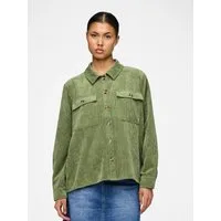 pieces Hemdbluse PCEFFI LS SHIRT WVN NOOS Materialmix, loose fit