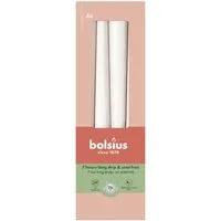 Bolsius Spitzkerze Bolsius Spitzkerzen weiß 24,5 cm Ø 2,4 cm 4 Stück