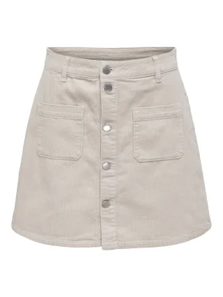 JDY - JDYSHIRAZ CORDUROY SKIRT PNT NOOS Moonbeam - Gr. - M
