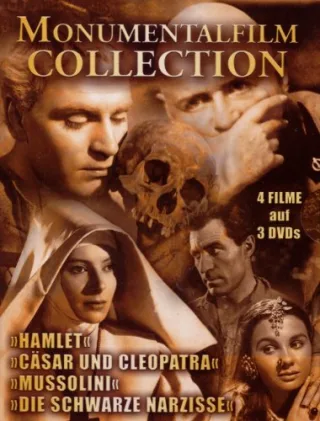 Momumentalfilm Collection in Sammler Digibox - Hamlet - Mussolini - Die schwarze Narzisse - Cäsar und Cleopatra [3 DVDs]