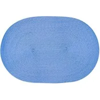Haus und Deko Platzset Platzset oval ca. 45x30 cm Bast Optik Platzdeckchen Tischset geflochte, (1-St)