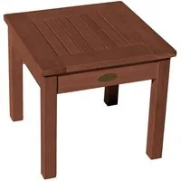 Spetebo Gartentisch Eukalyptus Holz Beistelltisch 40 cm - dunkelbraun (Stück, 1-St., Holztisch), kleiner Gartentisch aus Massivholz