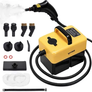Yuriko 1500W Portable High Temperature Steam Cleaner, 3.5 Bar Power, 1.6 L Water Tank, 6 Levels Adjustable, Sterilizatio