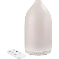 SilverCrest Diffuser Ultraschall Aroma Diffusor Keramikgehäuse Fernbedienung Farbwechsel, 0.12 l Wassertank, LED-Farbwechsel mit festen oder wechselnden Farben