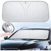 FOUORTUNATE-BEE Autosonnenschutz Auto Frontscheiben Sonnenschutz 145x80 cm, Faltbare Abdeckung, Windschutzscheiben Abdeckung für Sommer, UV- und Hitzeschutz