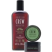 American Crew Haarpflege-Set HOLIDAY DUO-SET, 2-tlg., Limited Edition, reinigt & pflegt Haar und Haut, mittlerer Halt