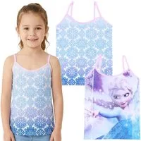 Disney Frozen Blusentop 2 x Blaues Unterhemd DISNEY FROZEN