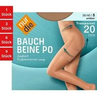 Nur Die Feinstrumpfhose Bauch-Beine-Po 20 DEN Damen (1er/3er/6er/9er Pack 1 St) nylon transparent Fein-strumpfhose durchsichtig frauen multi-pack