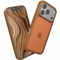 EAZY CASE Handyhülle Outdoor Case für Apple iPhone 17 Pro 6,3 Zoll, Handyhülle Outdoor Slimcover kratzfest transparent Braun