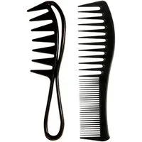 LuxusKollektion Haarkamm Haarkamm Set 2 Stück breite Zahnkämme antistatisch langlebig Kit