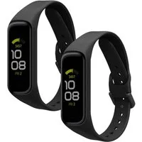 kwmobile Smartwatch-Armband 2x Uhrenarmband für Samsung Galaxy Fit 2 Armband, Fitnesstracker Band Set aus TPU Silikon - Ersatzarmband Smartwatch