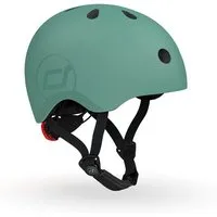 Scoot and Ride Kinderhelm S Forest, Schutzhelm Fahrradhelm, safety Helm, für Scooter Roller Fahrrad, grün