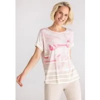 FRANK WALDER T-Shirt mit Ärmelumschlag