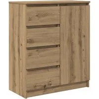 vidaXL Sideboard Sideboard mit Schubladen Artisan-Eiche 71x35x84cm Holzwerkstoff (1 St)