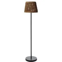 MARELIDA LED Außen-Stehlampe LED Solarleuchte in Rattan-Optik Korboptik Stehlampe H: 125cm, LED Classic, warmweiß (2100K bis 3000K)