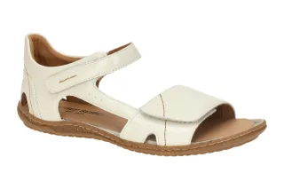 Josef Seibel Damen Sandalette 75803 002 000 Wei? Barfu?-Design Gummi Sohle