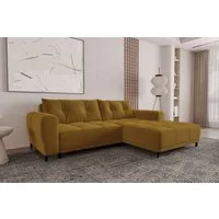 99rooms Ecksofa Massimo, Sofa L-Form, Eckcouch, mit Schlaffunktion,Rundumbezug, in Cordstoff POSO