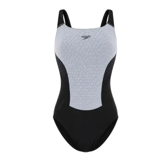 Speedo - "Digi Placement" Badeanzug für Damen (Schwarz)