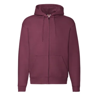 Fruit of the Loom - "Premium" Kapuzenjacke für Herren/Damen Unisex (Burgunderrot)