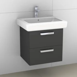 Artiqua 413 Waschtischunterschrank für IT! 121960 Anthrazit Glanz, 413-WU2L-K110-7065-51 413-WU2L-K110-7065-51