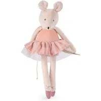 Moulin Roty Kuscheltier Plüschtier Maus rosa weiches Kuscheltier für Babys und Kinder (1-St)