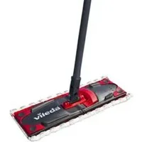 Vileda Bodenwischer Bodenwischer Ultramax mit Stiel, rot/grau, (1-St)