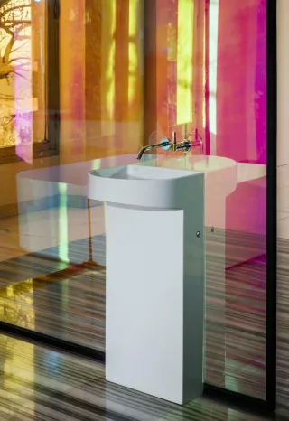 LAUFEN Sonar Waschtisch freistehend 410x380x900 LCC weiss, H8113414001121 H8113414001121