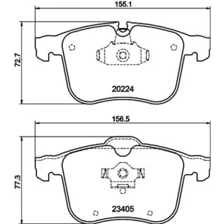 Hella Bremsbel?ge vorne Cadillac Bls Opel Signum Vectra Saab 9-3 9-3x