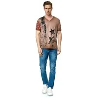 Rusty Neal T-Shirt mit V-Neck