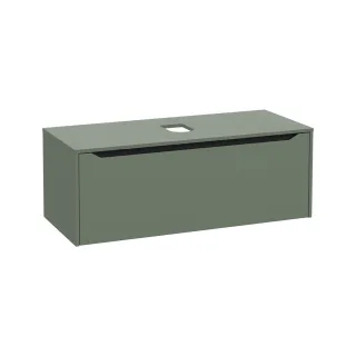 VitrA New Integra Square Waschtischunterschrank (Aufsatzwaschtisch) mit 1 Vollauszug 120 Matt,80296 80296