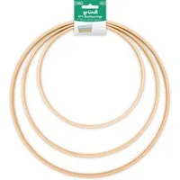 Gründl Bastelnaturmaterial Gründl DIY Bambus-Ringe 205 mm 260 mm 305 mm