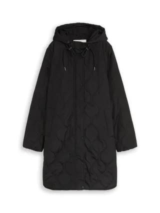 Tom Tailor - Leichter Steppmantel schwarz - Gr. - XS