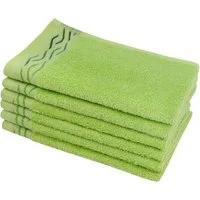 Dyckhoff Gästehandtücher Wave, Frottier (Set, 6-St), mit Jacquard-Bordüre