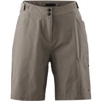 Gonso Fahrradhose Adventure Shorts W Damen Radhose mit einknöpfbarer Radunterhose mit Sitzpolster