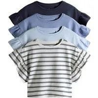 The Set T-Shirt The Set T-Shirts mit Rüschenärmeln, 4er-Pack (4-tlg)