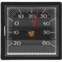 Lantelme Raumthermometer Auto Thermometer Selbstklebend Innenraum Autothermometer, 1-tlg., Auch für LKW, Wohnmobil, PKW, Maße 4 x 4 x 1,2 cm, Temperatur -20 bis +60°C, Deutsche Herstellung