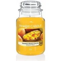 Yankee Candle Duftkerze Yankee Candle Mango Peach Salsa Duftkerze im Glas 623g Brenndauer bis