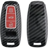 kwmobile Schlüsseltasche Autoschlüssel Hülle für Audi A6 A7 A8 Q7 Q8 (1-tlg), Hardcover Schutzhülle - Schlüsselhülle Cover Case