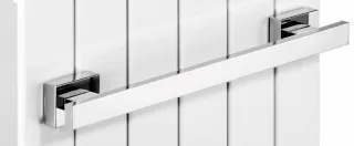 Giese Handtuchhalter eckig L = 400 mm mit Magnetbefestigung für Heizkörper, 34364-02 34364-02
