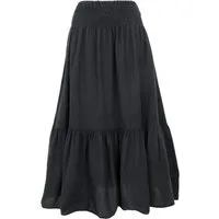 Guru-Shop Minirock Boho Stufenrock, Maxirock, weiter Sommerrock -.. alternative Bekleidung