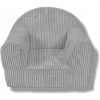 FORTISLINE Kindersessel Kindersessel Mini in Cord Komfort und Stil Hellgrau Kinderzimmer