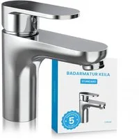 Bächlein Badarmatur Elegante Waschtischarmatur Keila (Stilvolle Badarmatur) Minimalistisches Design - Langlebiger Wasserhahn