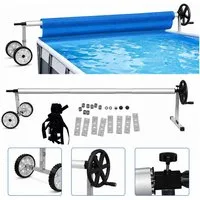 Mucola Poolverdeck Aufrollvorrichtung Pool Aufroller Solarfolie Plane Poolabdeckung Pool, (Stück, 1-St), Stufenlose Größenverstellung