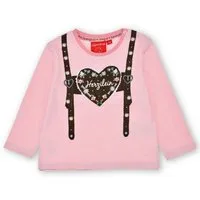 BONDI Trachtenkleid Trachtenshirt Baby/Kleinkind - HERZILEIN II - rosa/weiß